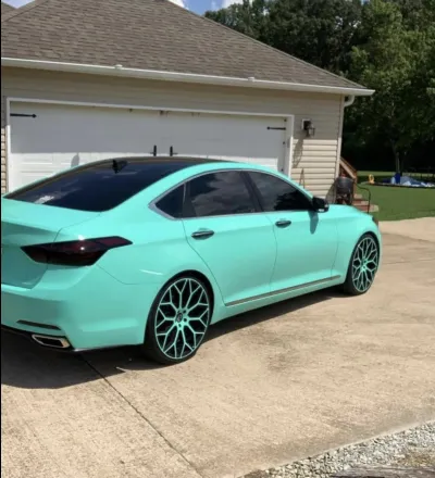 Matte Metallic Tiffany Blue Car Vinyl Wrap review Tom Halliday 01