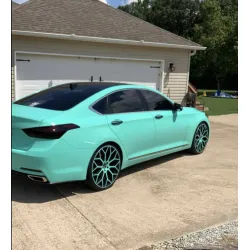 Matte Metallic Tiffany Blue Car Vinyl Wrap review Tom Halliday 01