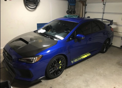 Gloss Metallic Deep Blue Car Vinyl Wrap PET review 