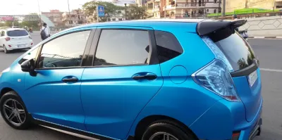 Gloss Metallic Jazz Blue Car Vinyl Wrap PET review JA