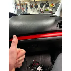 Matte Chrome Apple Red Car Vinyl Wrap review robbie 01