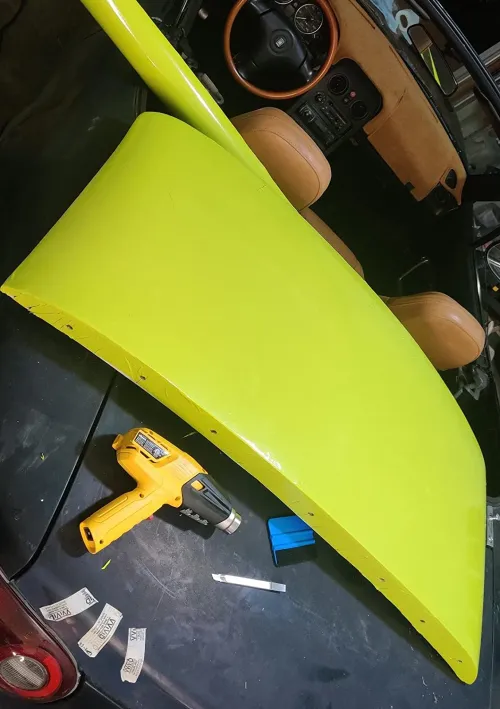 Gloss Fluorescent Neon Yellow Car Vinyl Wrap review 