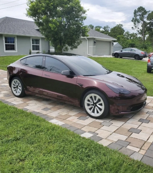 Gloss Metallic Black Rose Car Vinyl Wrap PET reviewed by
