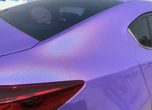 Gloss Metallic Rainbow Laser Purple  Car Vinyl Wrap (Light ) review 