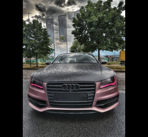 Matte Black Forged Carbon Car Vinyl Wrap reviewed by