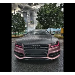 Matte Black Forged Carbon Car Vinyl Wrap review Christina Ginger 01
