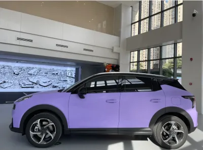 Matte Lavender Purple Car Vinyl Wrap Sale review Yealy