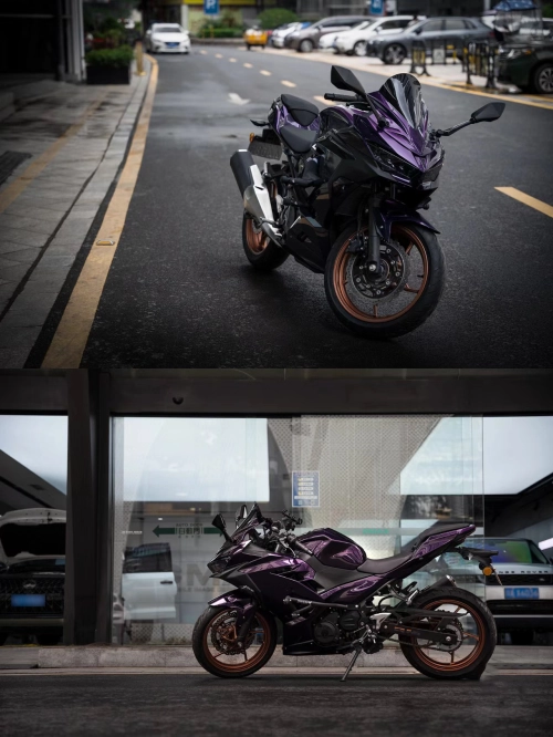 Gloss Metallic Midnight Purple Car Vinyl Wrap Sale reviewed by