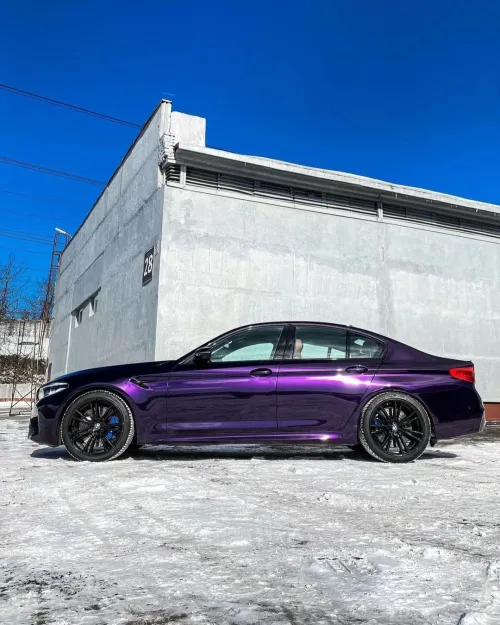 Gloss Metallic Midnight Purple Car Vinyl Wrap Sale review 