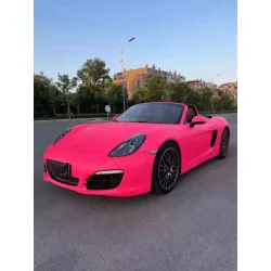 Ultimate Flat Fluorescent Pink Car Vinyl Wrap  review Brady Herberts 01