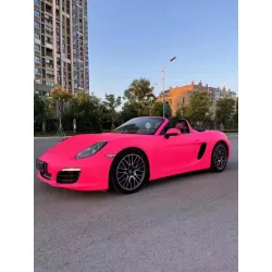 Ultimate Flat Fluorescent Pink Car Vinyl Wrap  review Brady Herberts 04