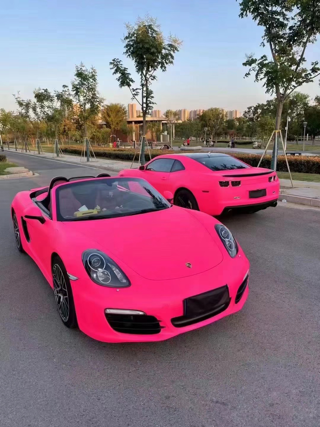 Ultimate Flat Fluorescent Pink Car Vinyl Wrap PET review Brady Herberts 02