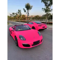 Ultimate Flat Fluorescent Pink Car Vinyl Wrap  review Brady Herberts 03