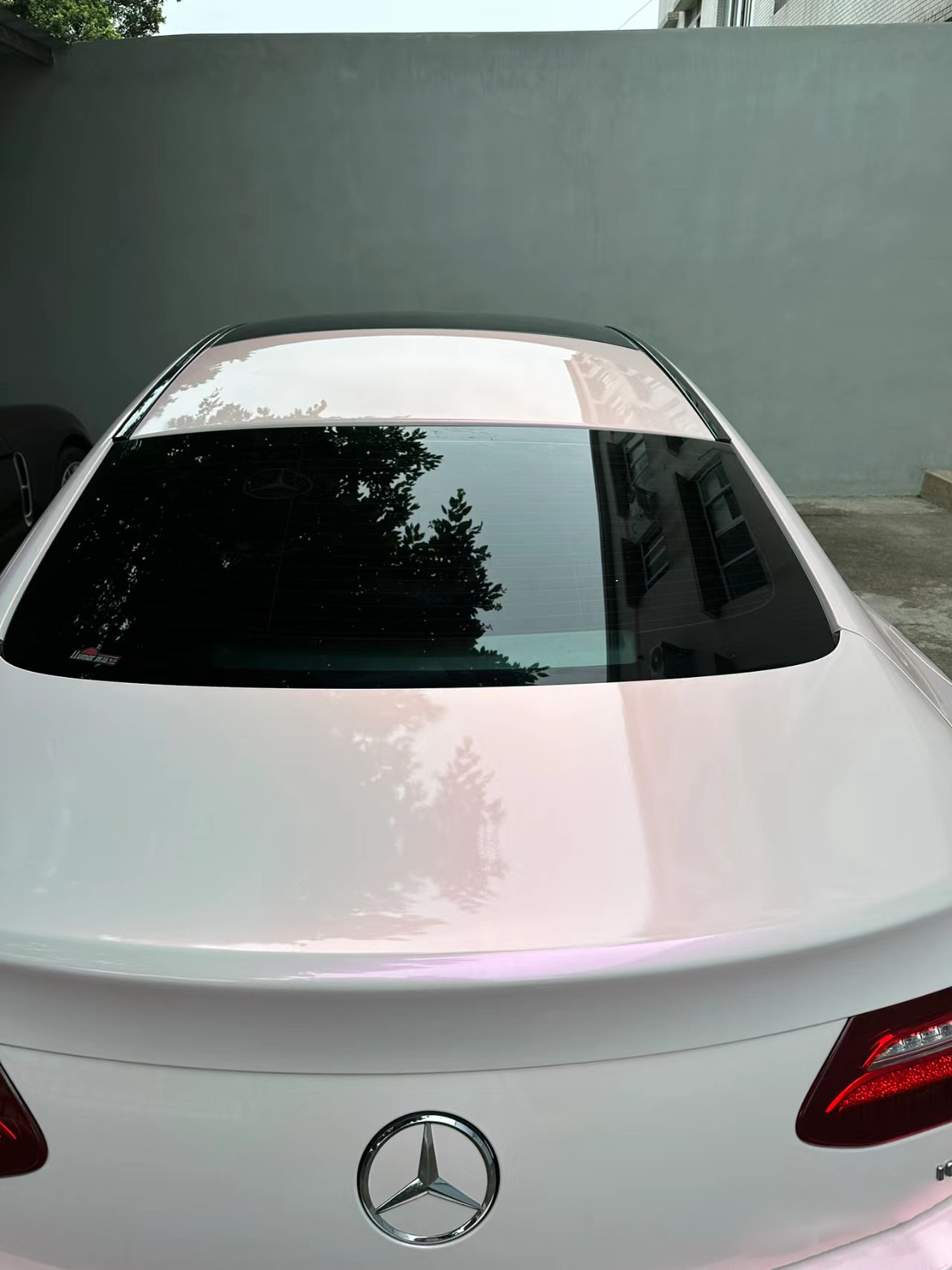 Gloss Metallic Chameleon Diamond Pollen Pink White Car Vinyl Wrap review kayla 02