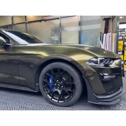 Gloss Metallic Black Gold Car Vinyl Wrap review Bob Brockway 05