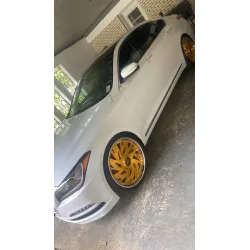 Gloss Metallic Gold Blue Car Vinyl Wrap review Lendarius dunn  02