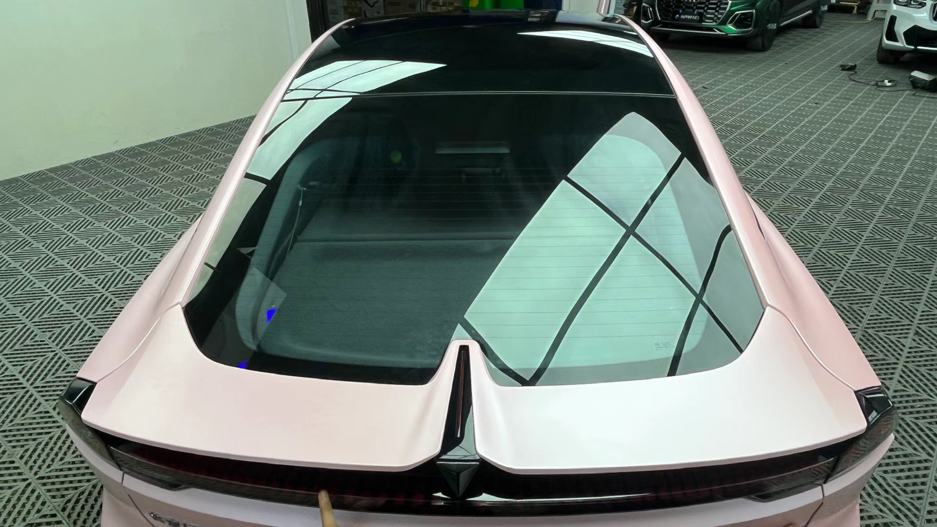 Matte Metallic Pearl Pink Car Vinyl Wrap PET review Mr. Gerald Oates 04