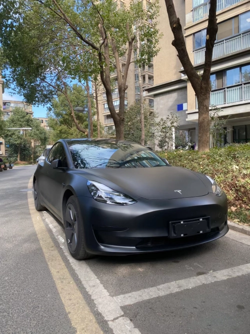 Ultra Matte Black Car Vinyl Wrap Tesla BMW PET review Candice Gray