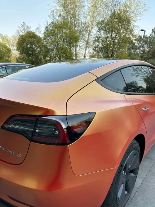 Matte Metallic Diamond Night Brown Red Car Vinyl Wrap reviewed by