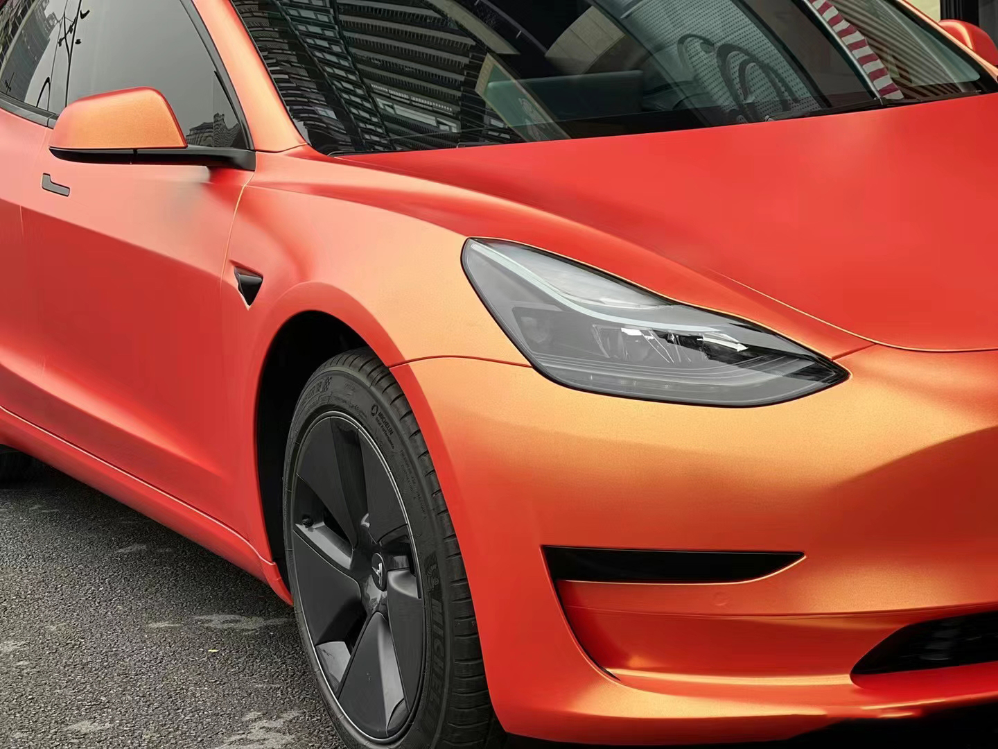 Matte Metallic Diamond Night Brown Red Car Vinyl Wrap review Aussie Girl 03