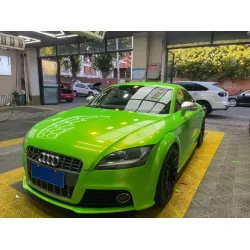 Gloss Metallic Gold Green Car Vinyl Wrap review makayla 03