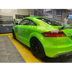 Gloss Metallic Gold Green Car Vinyl Wrap review makayla 05