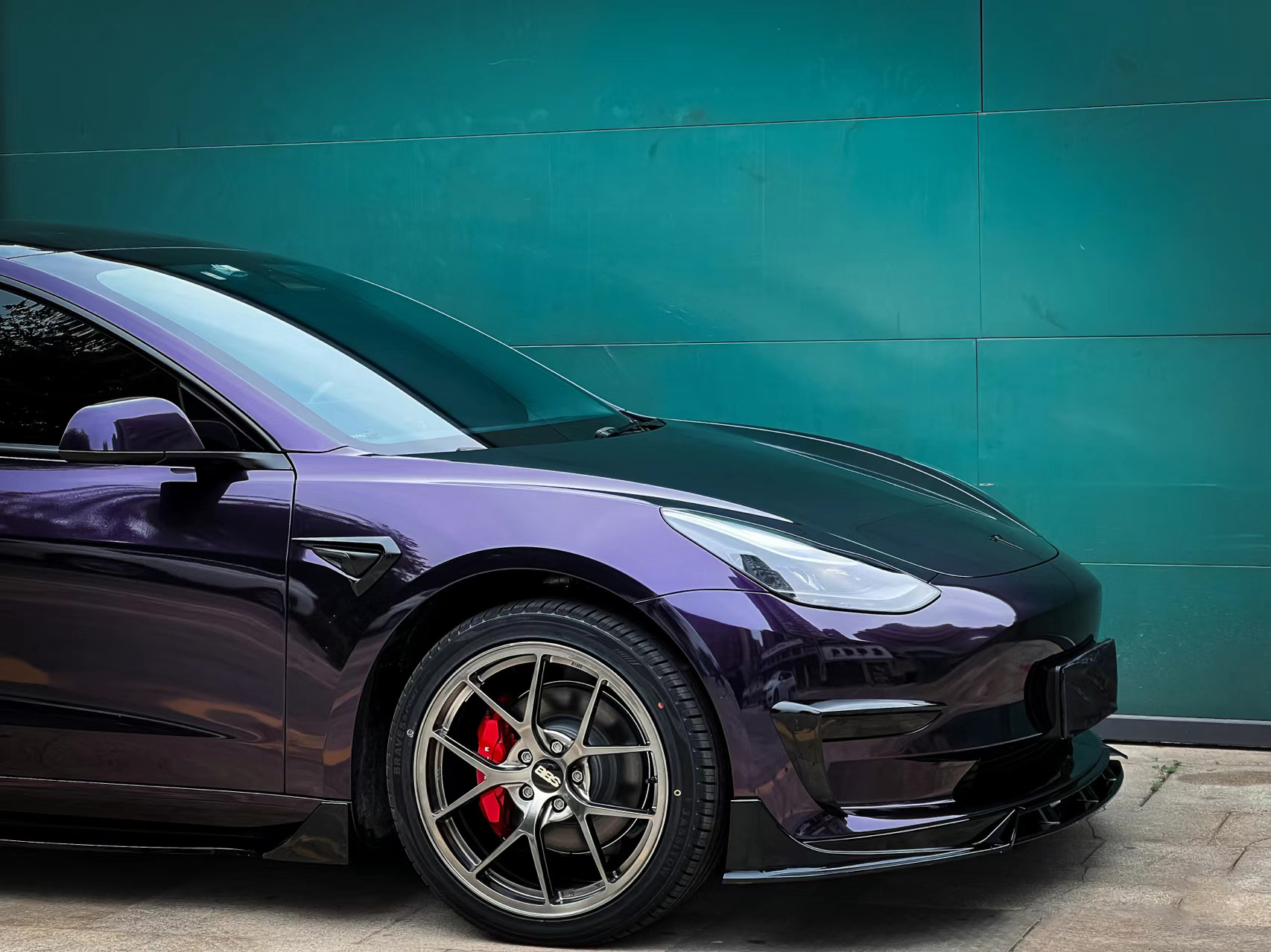Gloss Metallic Midnight Purple Car Vinyl Wrap Sale review 4