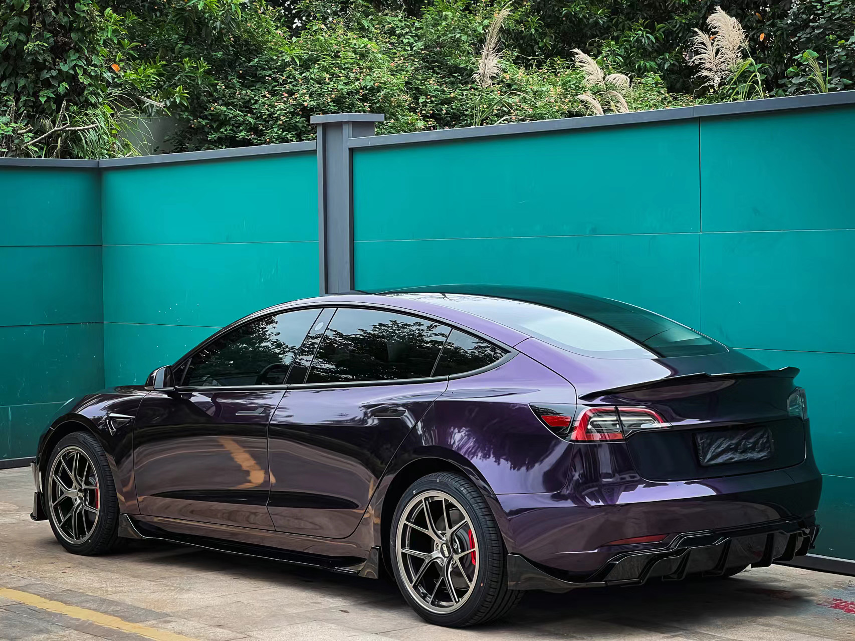 Gloss Metallic Midnight Purple Car Vinyl Wrap Sale review 1