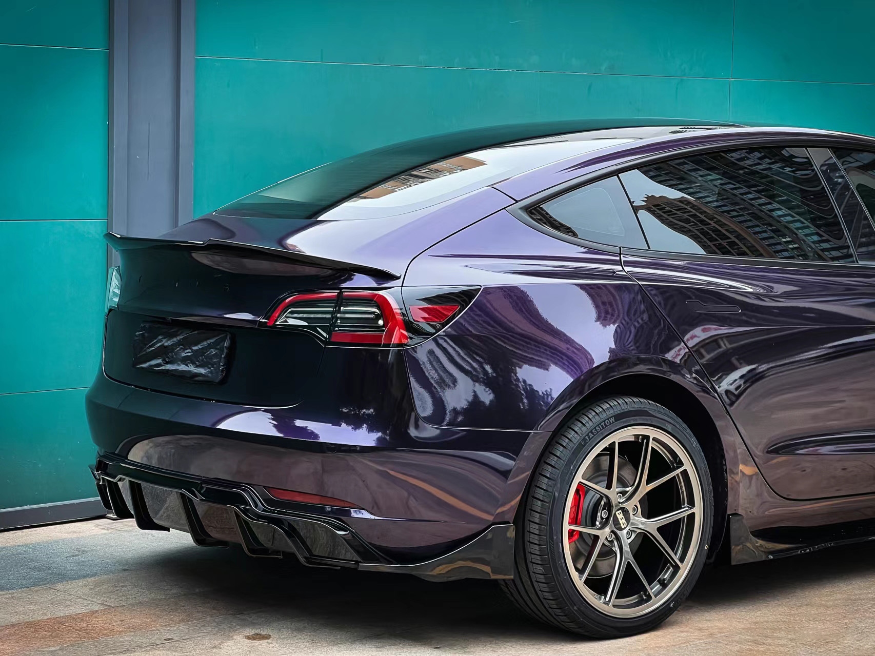 Gloss Metallic Midnight Purple Car Vinyl Wrap Sale review 2