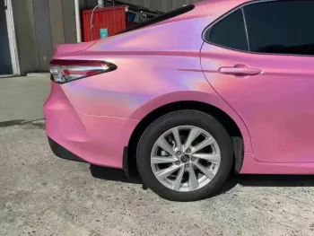 Best Gloss Rainbow Pink Car Wrap  Metallic Rainbow Pink Vinyl Wrap -  ALUKOVINYL