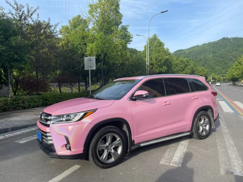 Gloss Metallic Rainbow Laser Pink Car Vinyl Wrap reviewed by
