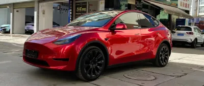 Ultra Glossy Metallic Vampire Red Car Vinyl Wrap Audi BMW PET   review Candy 02