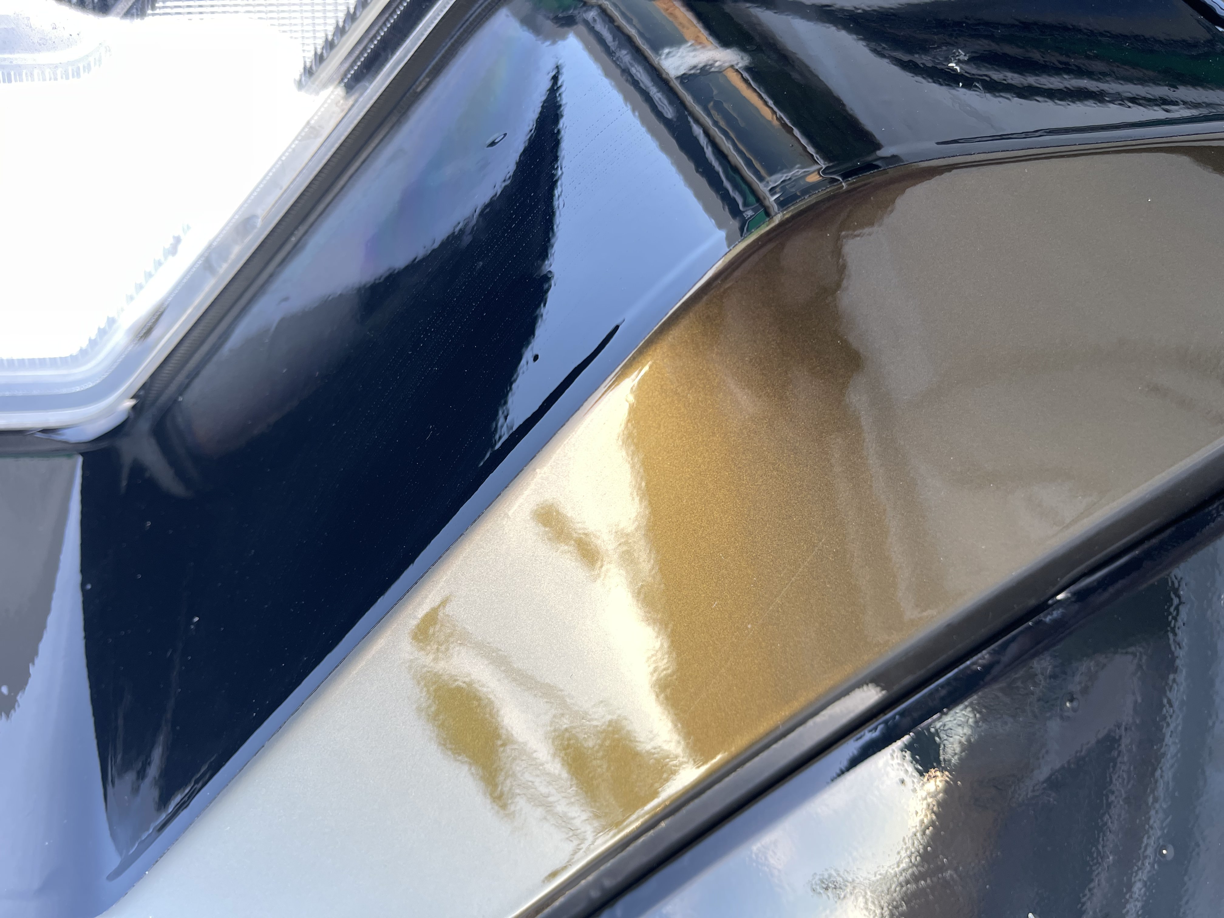 Gloss Metallic Midnight Gold Car Vinyl Wrap PET review NicK 04
