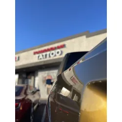 Gloss Metallic Black Gold Car Vinyl Wrap review NicK 04