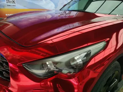 Gloss Mirror Chrome Red  Car Vinyl Wrap review Jasson 01