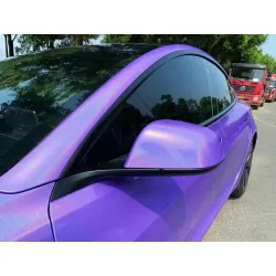 Gloss Metallic Rainbow Laser Purple Car Vinyl Wrap review Martin A. 02