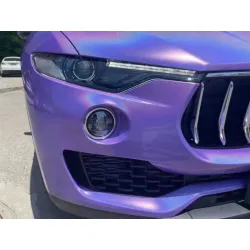 Gloss Metallic Rainbow Laser Purple Car Vinyl Wrap review  Bob 02