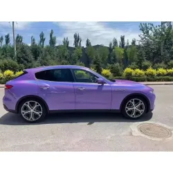 Gloss Metallic Rainbow Laser Purple Car Vinyl Wrap review  Bob 04