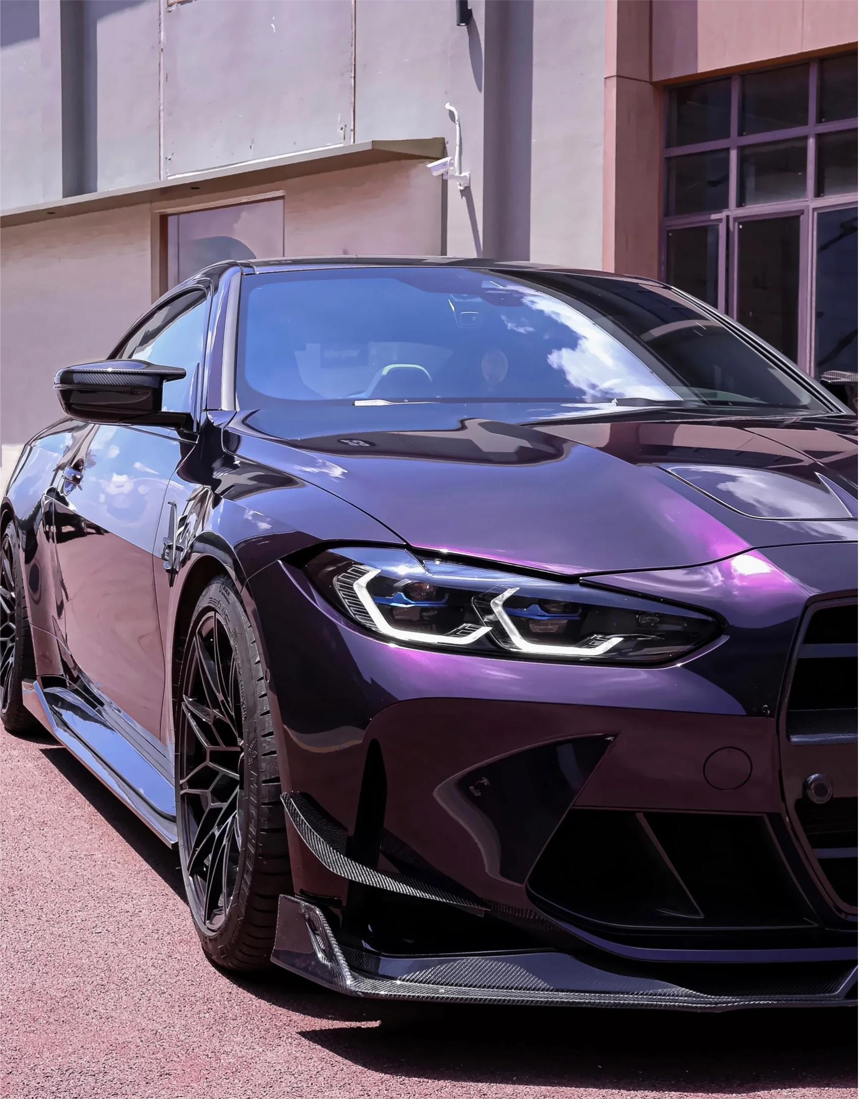 Gloss Metallic Midnight Purple Car Vinyl Wrap Sale review 1