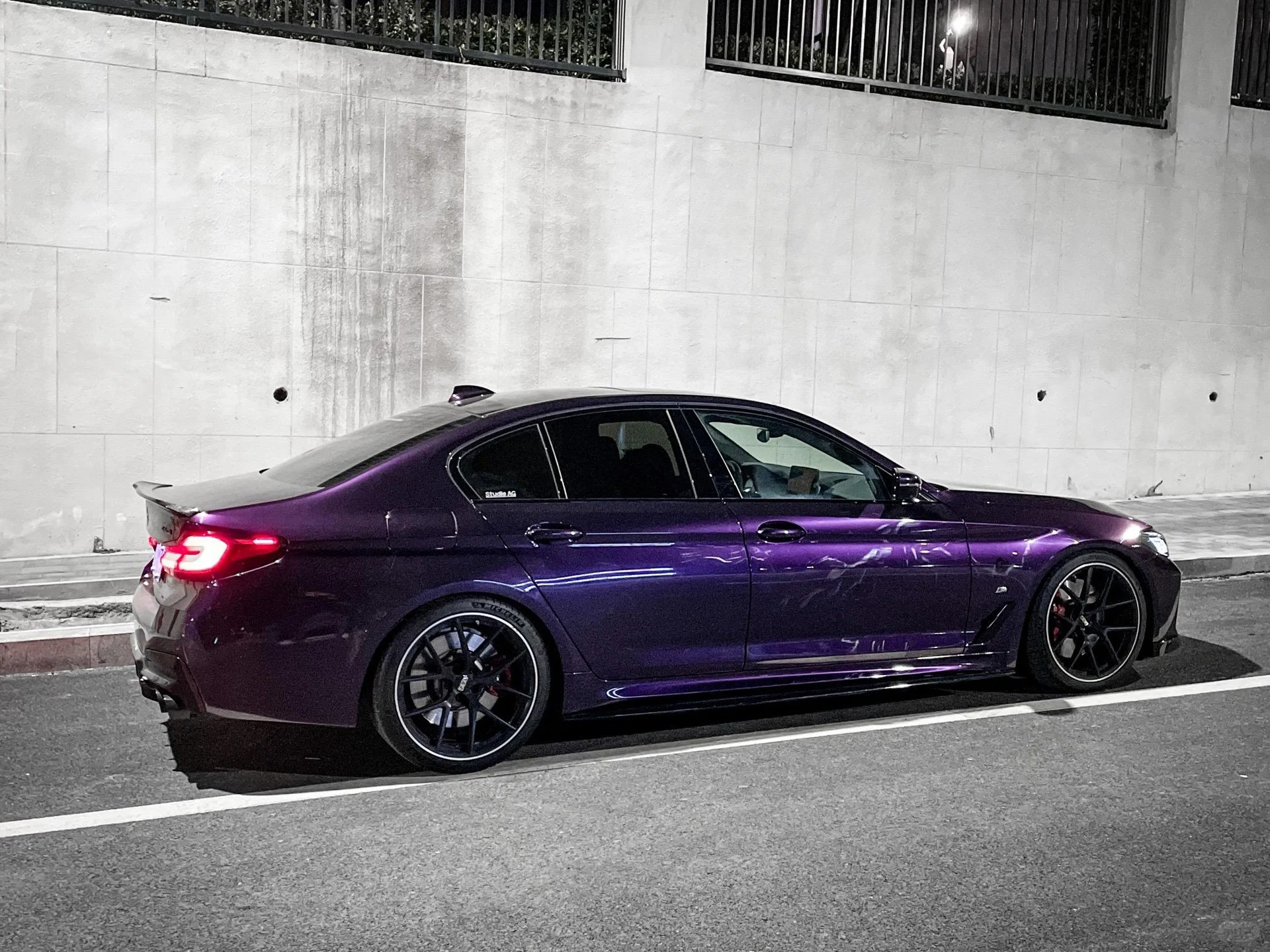 Gloss Metallic Midnight Purple Car Vinyl Wrap Sale review 1