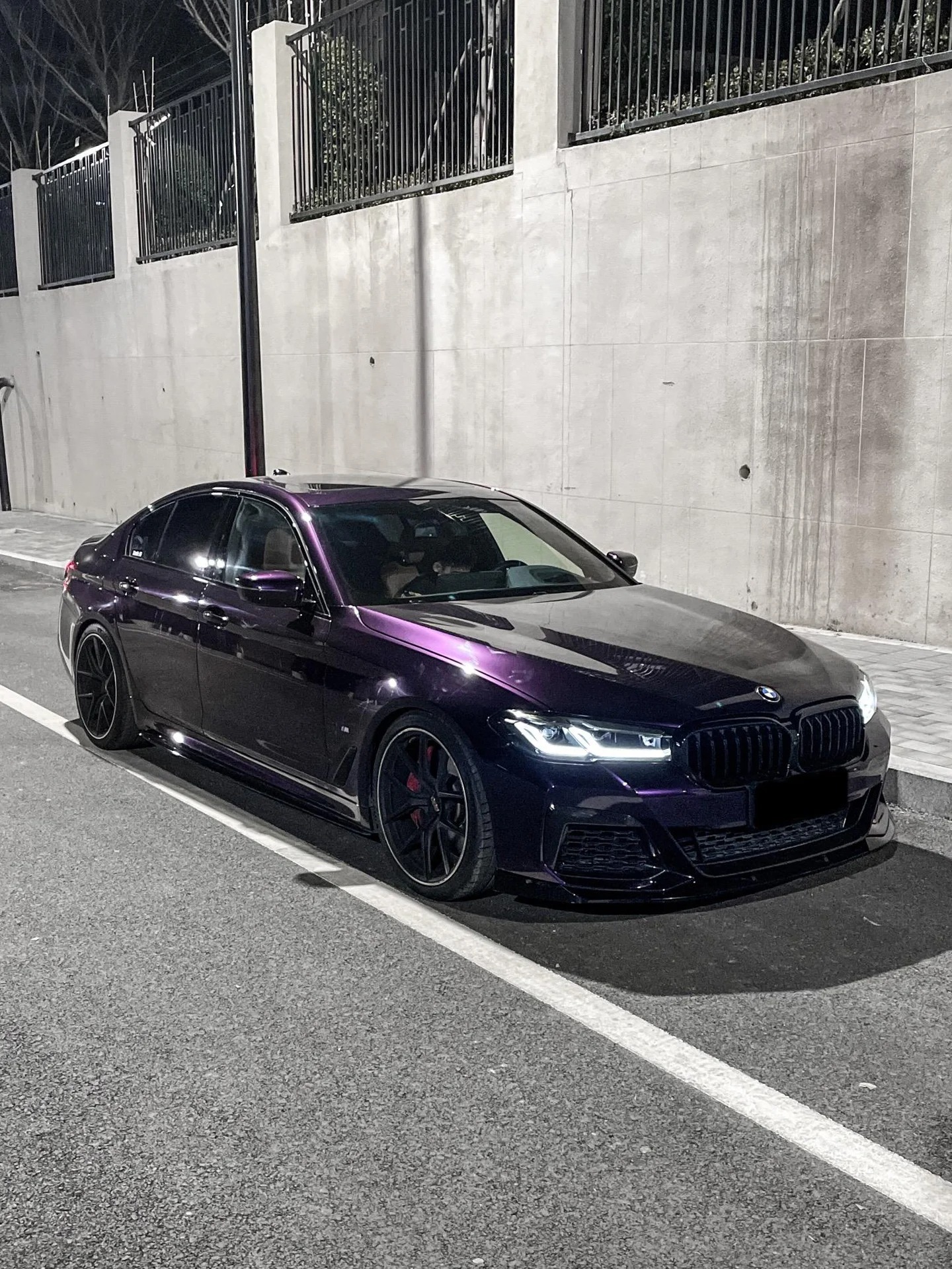 Gloss Metallic Midnight Purple Car Vinyl Wrap Sale review 2