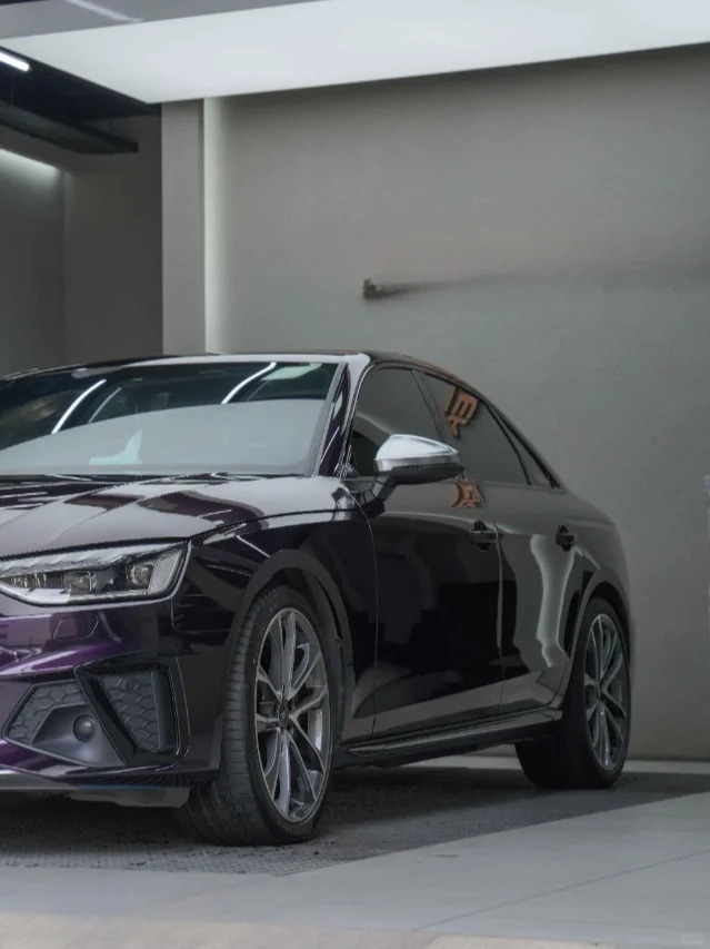 Gloss Metallic Midnight Purple Car Vinyl Wrap Sale review 2