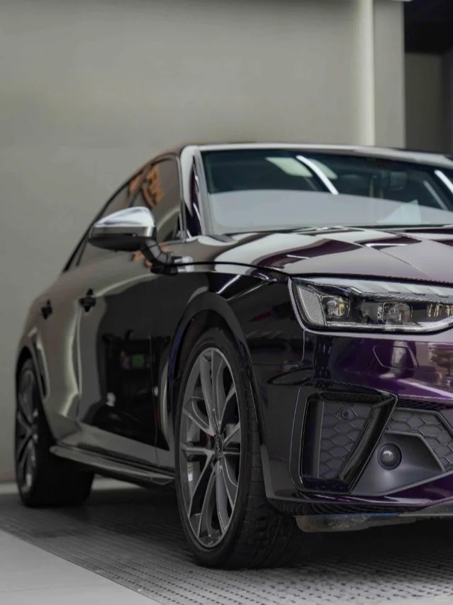 Gloss Metallic Midnight Purple Car Vinyl Wrap Sale review 1