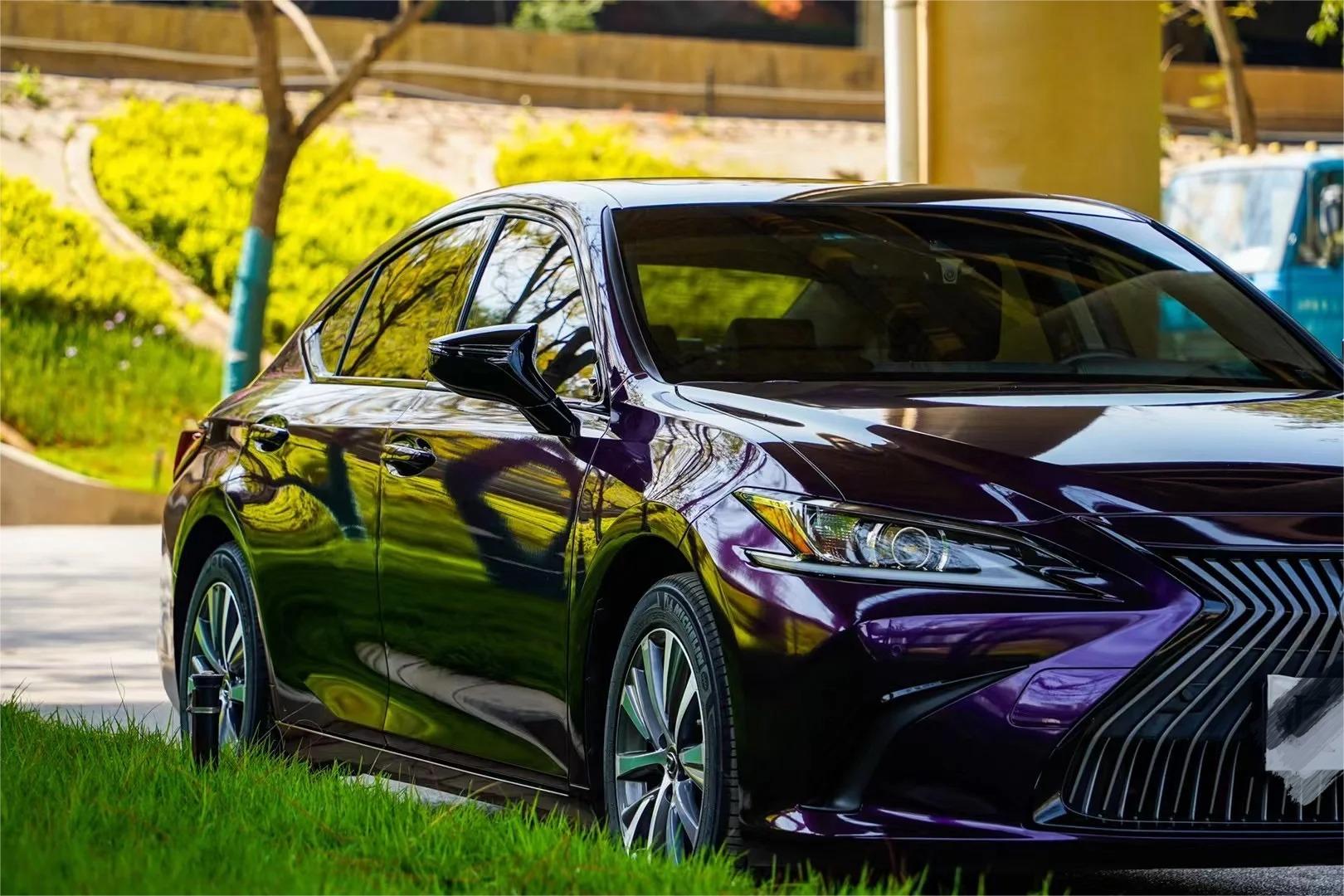 Gloss Metallic Midnight Purple Car Vinyl Wrap Sale review 6