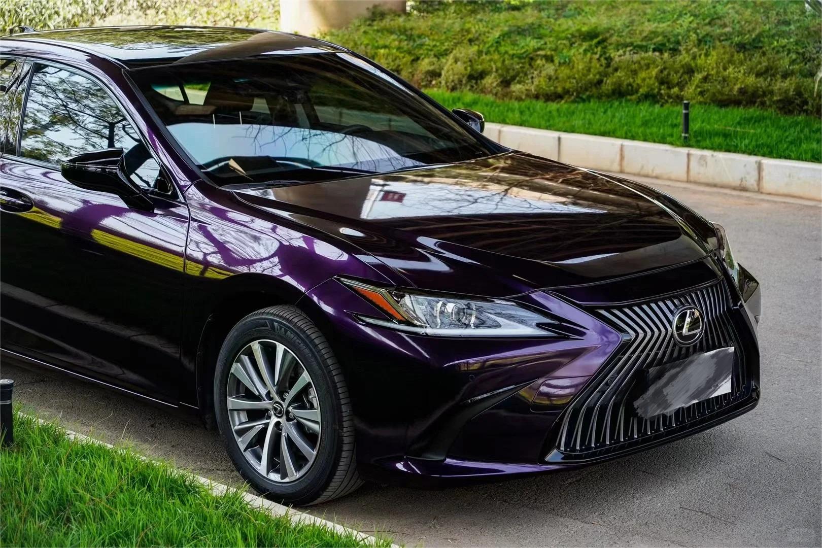 Gloss Metallic Midnight Purple Car Vinyl Wrap Sale review 1