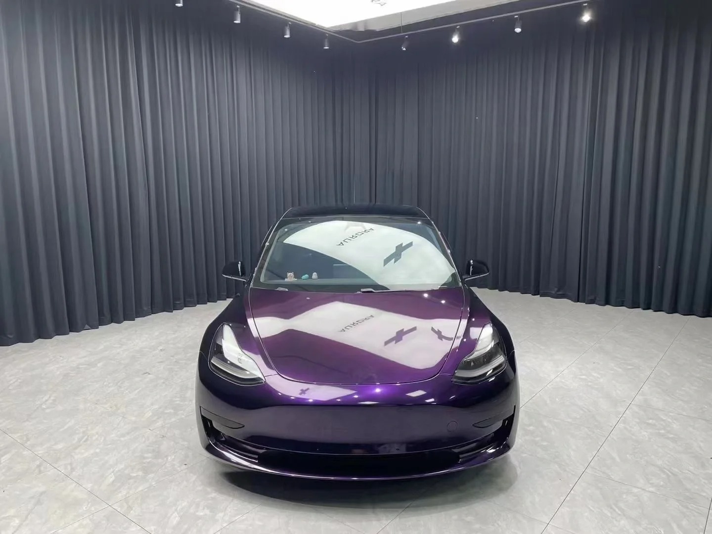 Gloss Metallic Midnight Purple Car Vinyl Wrap Sale review 0