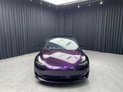 Gloss Metallic Midnight Purple Car Vinyl Wrap Sale reviewed by