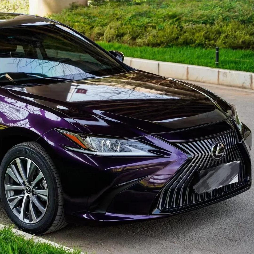 Gloss Metallic Midnight Purple Car Vinyl Wrap BMW PET review Alex 03