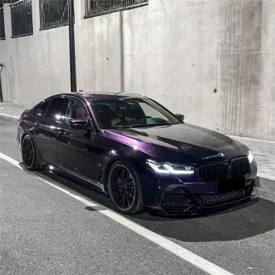 Gloss Metallic Midnight Purple Car Vinyl Wrap BMW  review Remlinger 01