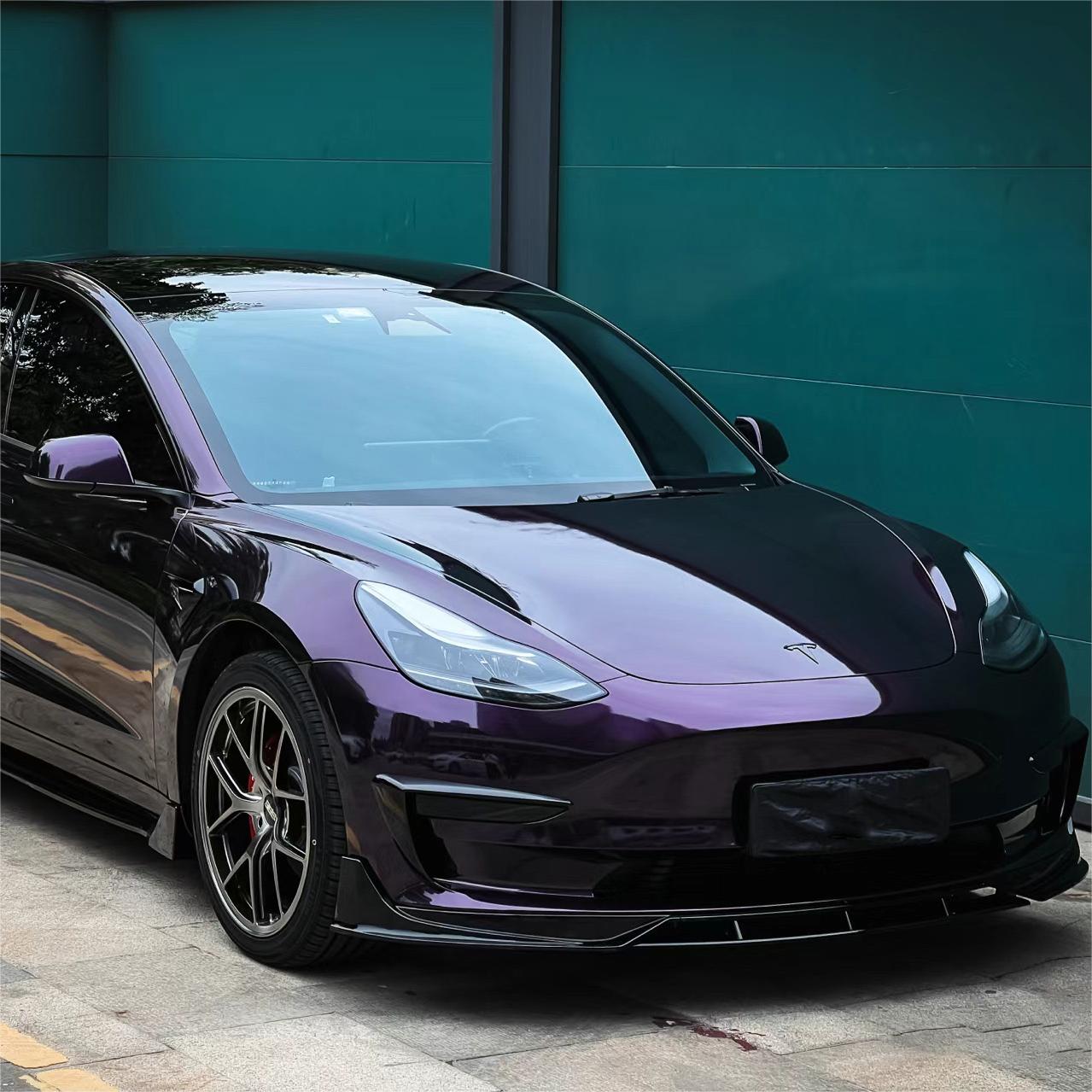 Gloss Metallic Midnight Purple Car Vinyl Wrap BMW PET review Hernandez 00